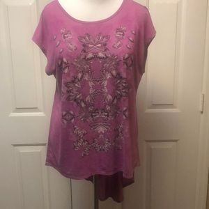Purple high low tunic